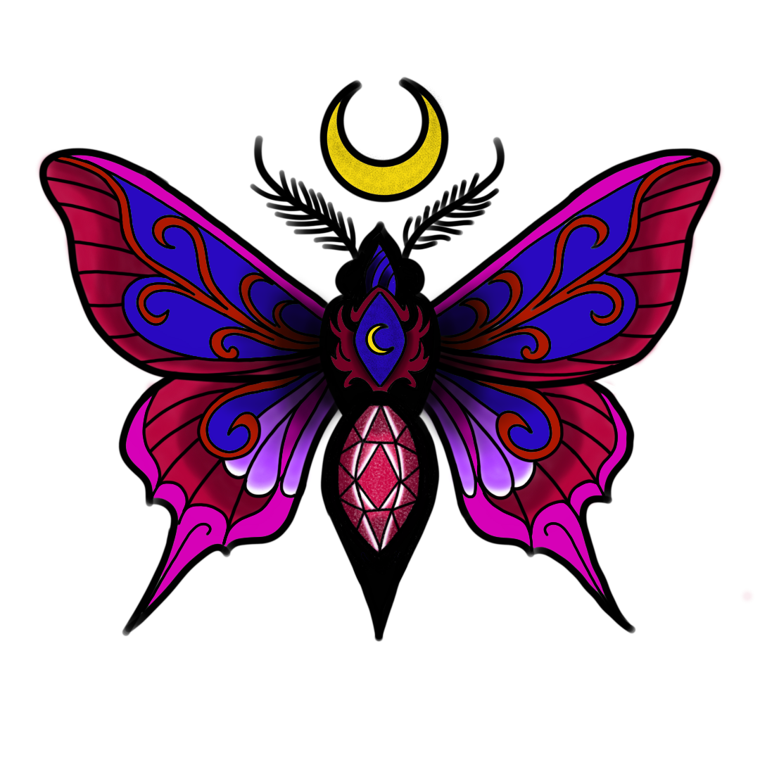 Jeweled moth flash