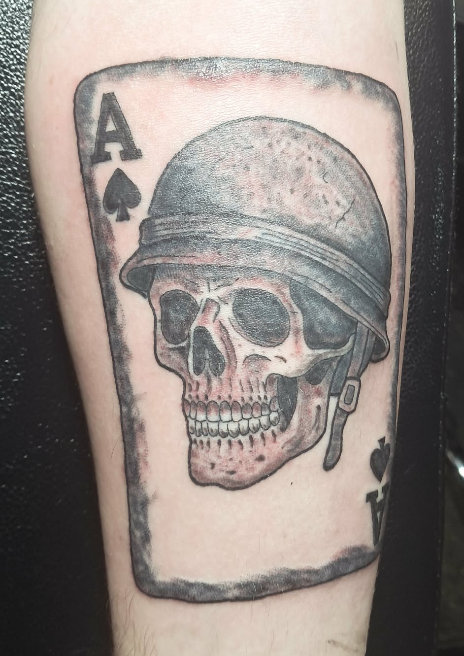 Ace of Skulls tattoo